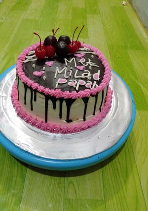 Foto resep Kue ulang tahun rainbow cake kukus