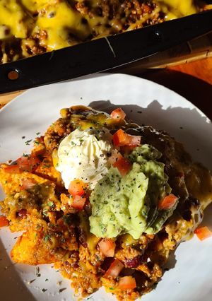 A picture of Beef Nachos.