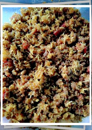Foto resep Serundeng kelapa+daging giling