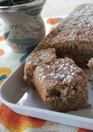 Una foto de Torta de banana y coco