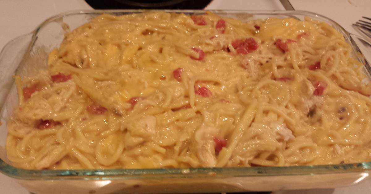 Chicken spaghetti velveeta rotel recipes easy & tasty ideas for home