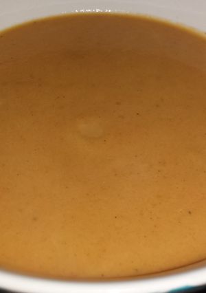 A picture of Curried carrot soup.