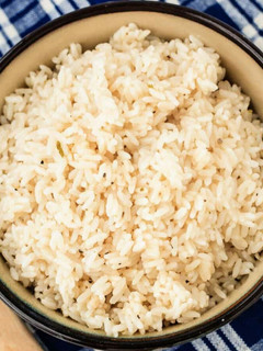 A picture of Lime Coconut Rice.