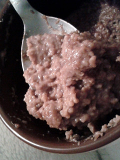A picture of Chocolate oatmeal.