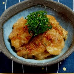 Japanese-Style Sautéed Chicken Breast Mizore Stew A picture of Japanese-Style Sautéed Chicken Breast Mizore Stew.
