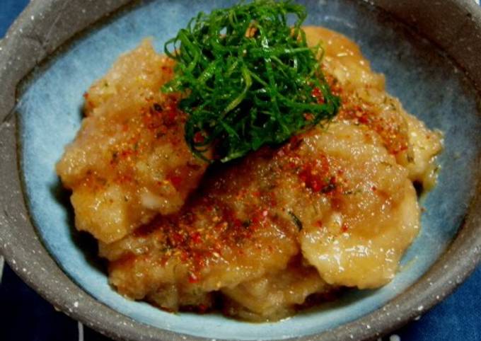 Japanese-Style Sautéed Chicken Breast Mizore Stew