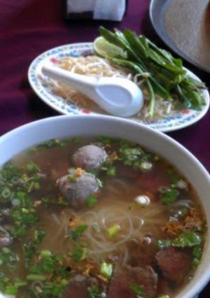 A picture of Cambodian pho " ka thiew".