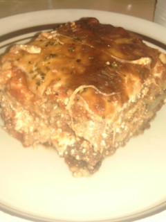 A picture of Eggplant Lasagna.