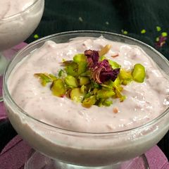 A picture of Cranberry Shrikhand.