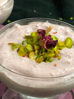 A picture of Cranberry Shrikhand.