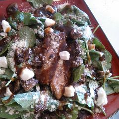 A picture of Sesame Ginger Tilapia and Baby Bella Salad.