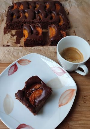 Kakaós-barackos lepény recept fotója