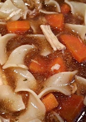 A picture of Crockpot Chicken Noodle Soup.