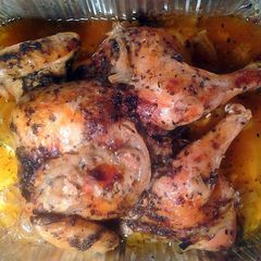 A picture of Baked herb chicken.
