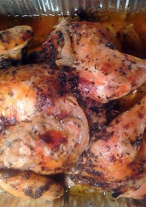A picture of Baked herb chicken.