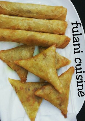 A picture of Spring roll & samosa wrapper.