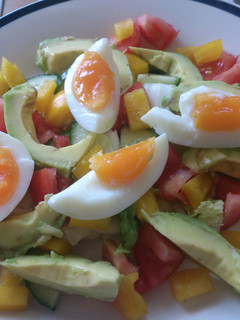 A picture of Avocado egg salad.