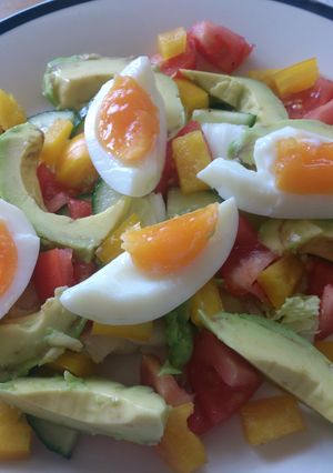 A picture of Avocado egg salad.