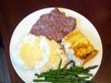 red wine steak