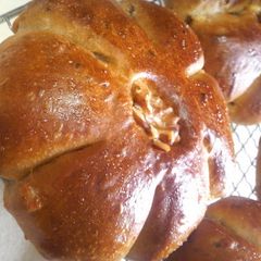 A picture of Light and Fluffy Walnut Bread in a Bread Machine.