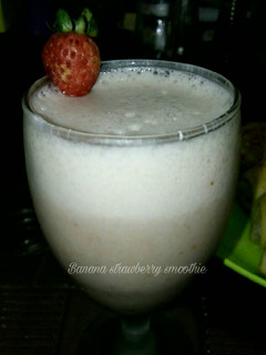 Foto resep Banana strawberry smoothie
