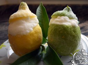Foto principal de Limón helado relleno, helado de limón
