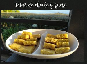 Una foto de Fainá de choclo y queso