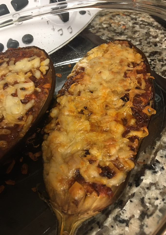 Una foto de Berenjenas rellenas