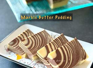 Gambar Puding Marble Mentega Kastard (Kuning Telur)