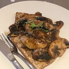 Speedy Breakfast Mushrooms on Seeded Toast A picture of Speedy Breakfast Mushrooms on Seeded Toast.