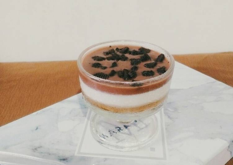 Pudding cappuccino pannacotta vla coklat oreo