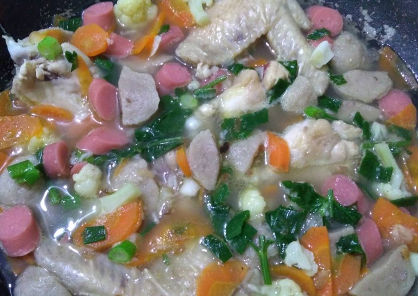 Sop Ayam Sosis Bakso