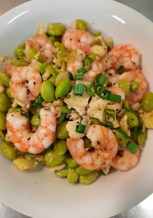 蝦仁毛豆炒蛋 的食譜成品照片