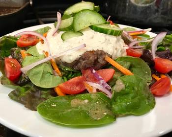 Ultimate Cooking Recipe Burger Salad Yummy