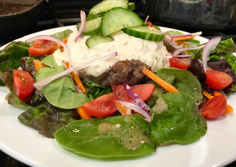 Recipe of Tasty Burger Salad