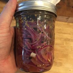 A picture of Mexican Pickled Onions.