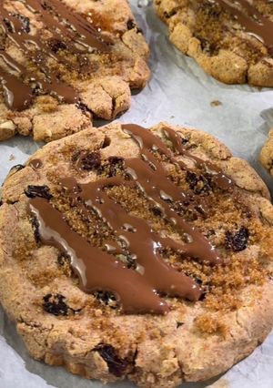 A picture of Almond Meal Cinnamon Raisin Cookies.