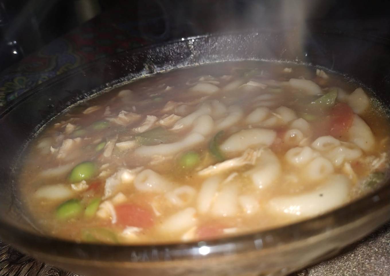 Vegetable and macaroni soup ðŸ˜‹