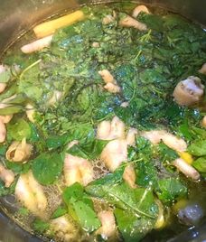 chân gà hầm ớt xiêm xanh