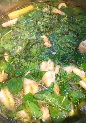 Hình của món Chân gà hầm ớt xiêm xanh.