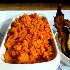 A picture of Amaranthus Jollof Rice.