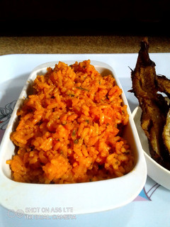 A picture of Amaranthus Jollof Rice.