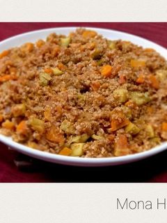 صورة لوصفة برغل بالبندورة مع الخضار
