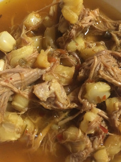 A picture of Easy Pozole Mexican Style.