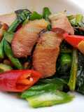 Chinese Broccoli With Roasted Pork