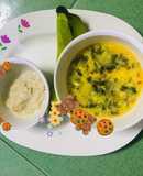 Cháo yến mạch -canh trứng rong biển