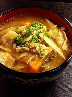 A picture of 'Tonjiru' Pork Miso Soup.