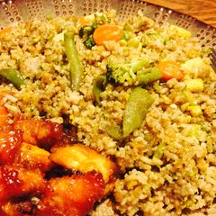 A picture of Savory Vegetable Fried Rice With Egg.