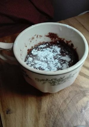 Una foto de Torta en taza (vegana)