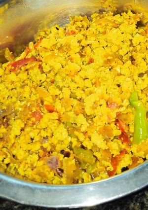A picture of Egg bhurji.